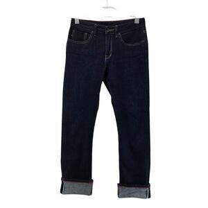 Raleigh Denim x Kate Spade Jeans Womens 26 Dare‎ Straight Leg Mid Rise Dark Wash